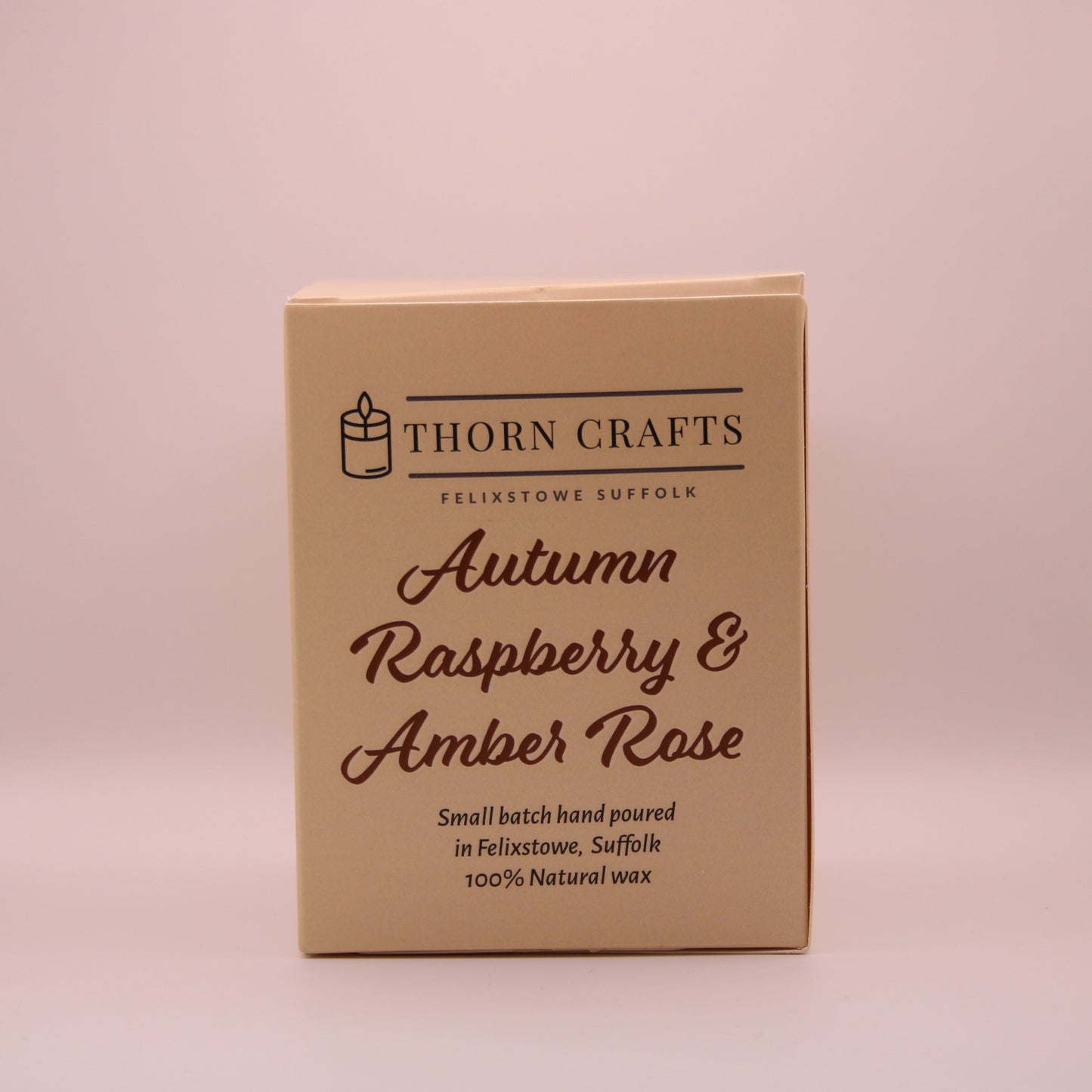 Autumn Raspberry & Amber Rose Medium Luxury Candle