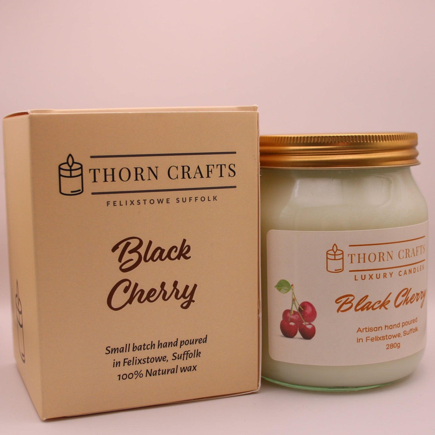 Black Cherry Large Luxury Candle