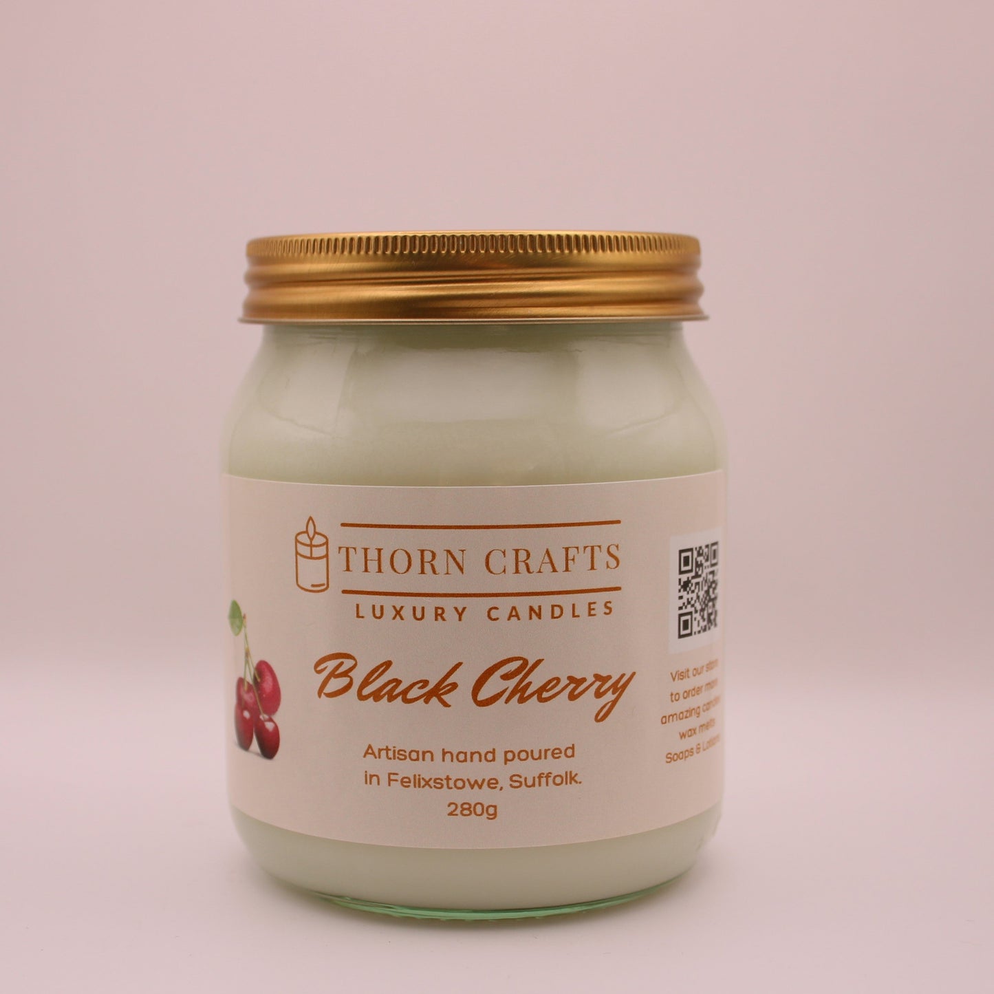 Black Cherry Large Luxury Candle