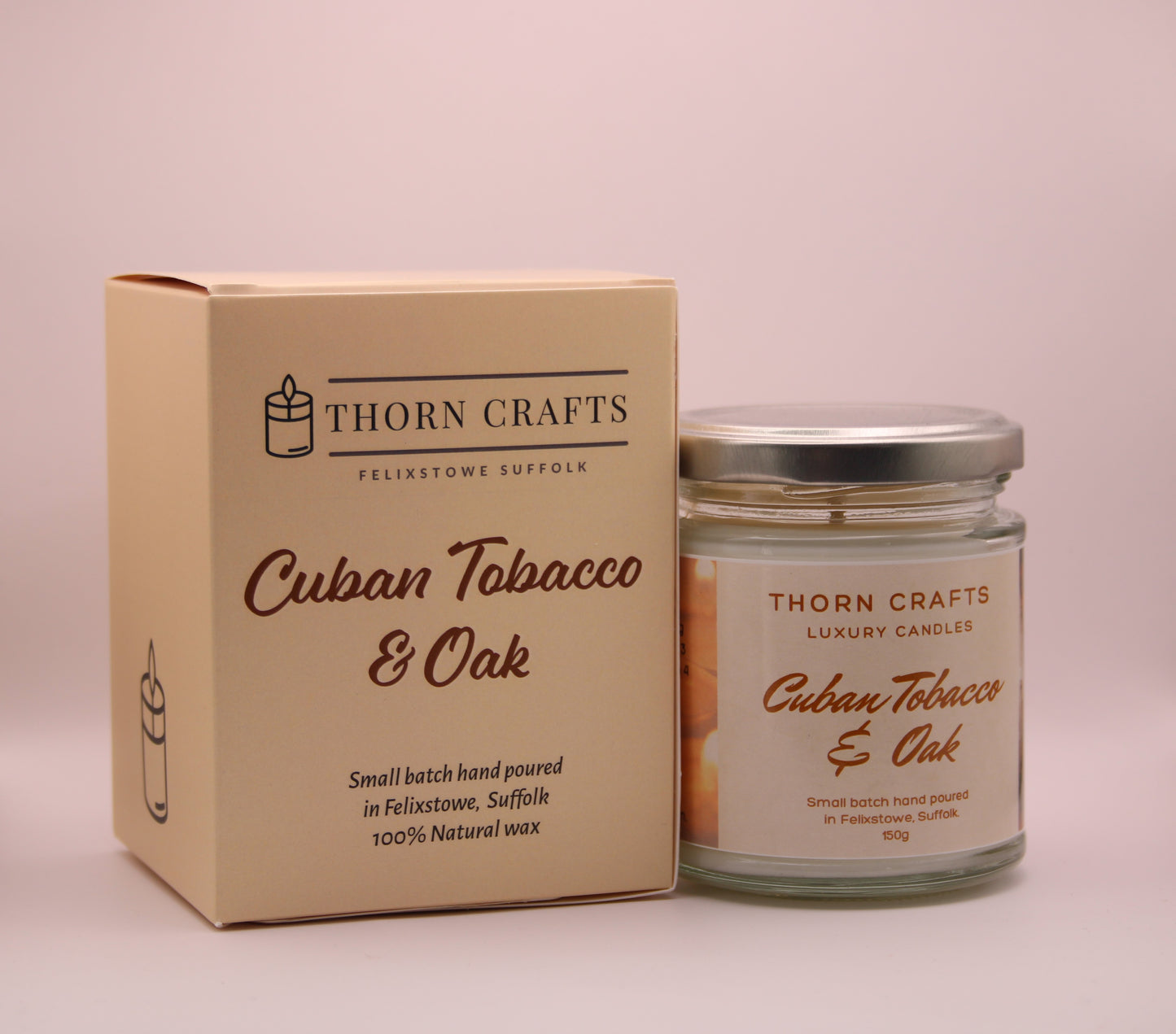 Cuban Tobacco & Oak Medium Luxury Candle