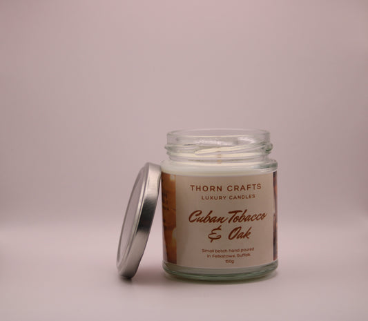 Cuban Tobacco & Oak Medium Luxury Candle