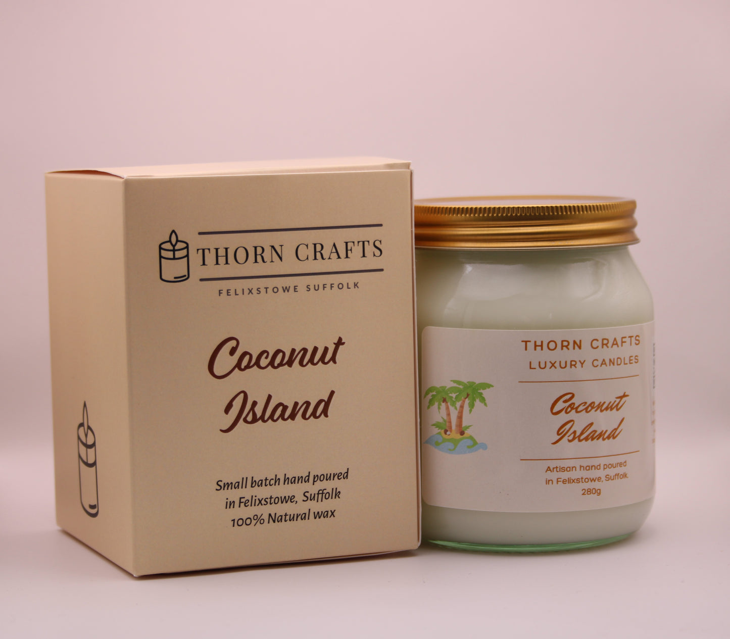 Coconut Island Candle Large Luxury Candle