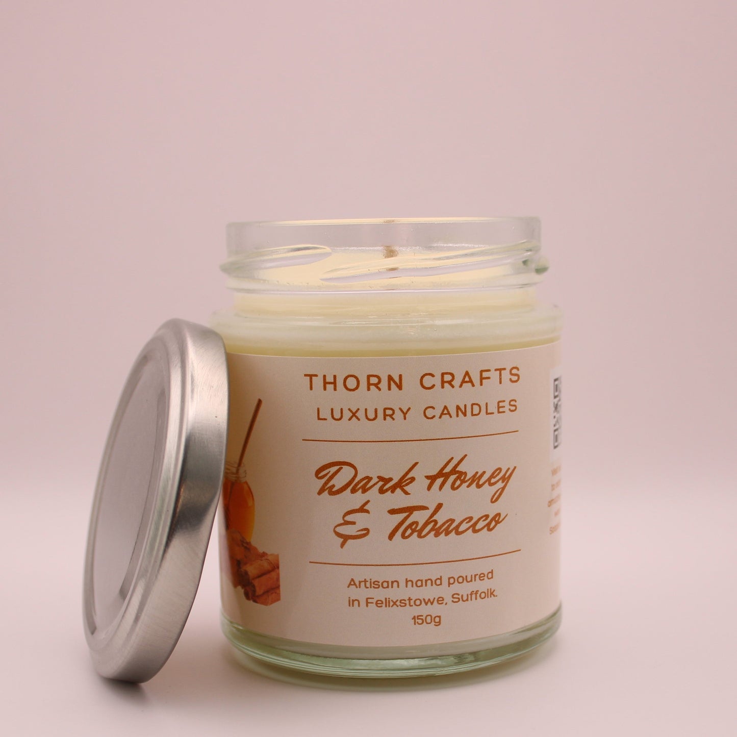 Dark Honey & Tobacco Medium Luxury Candle