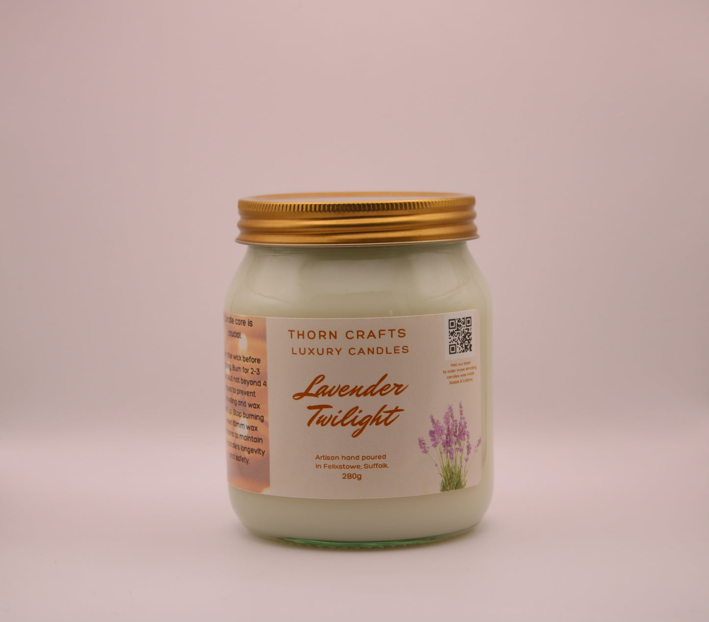 Lavender Twilight Large Luxury Candle