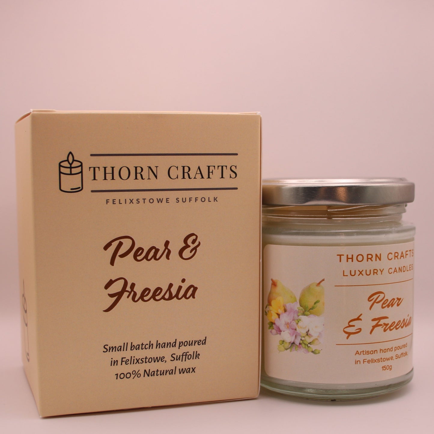 Pear & Freesia Candle Medium Luxury Candle