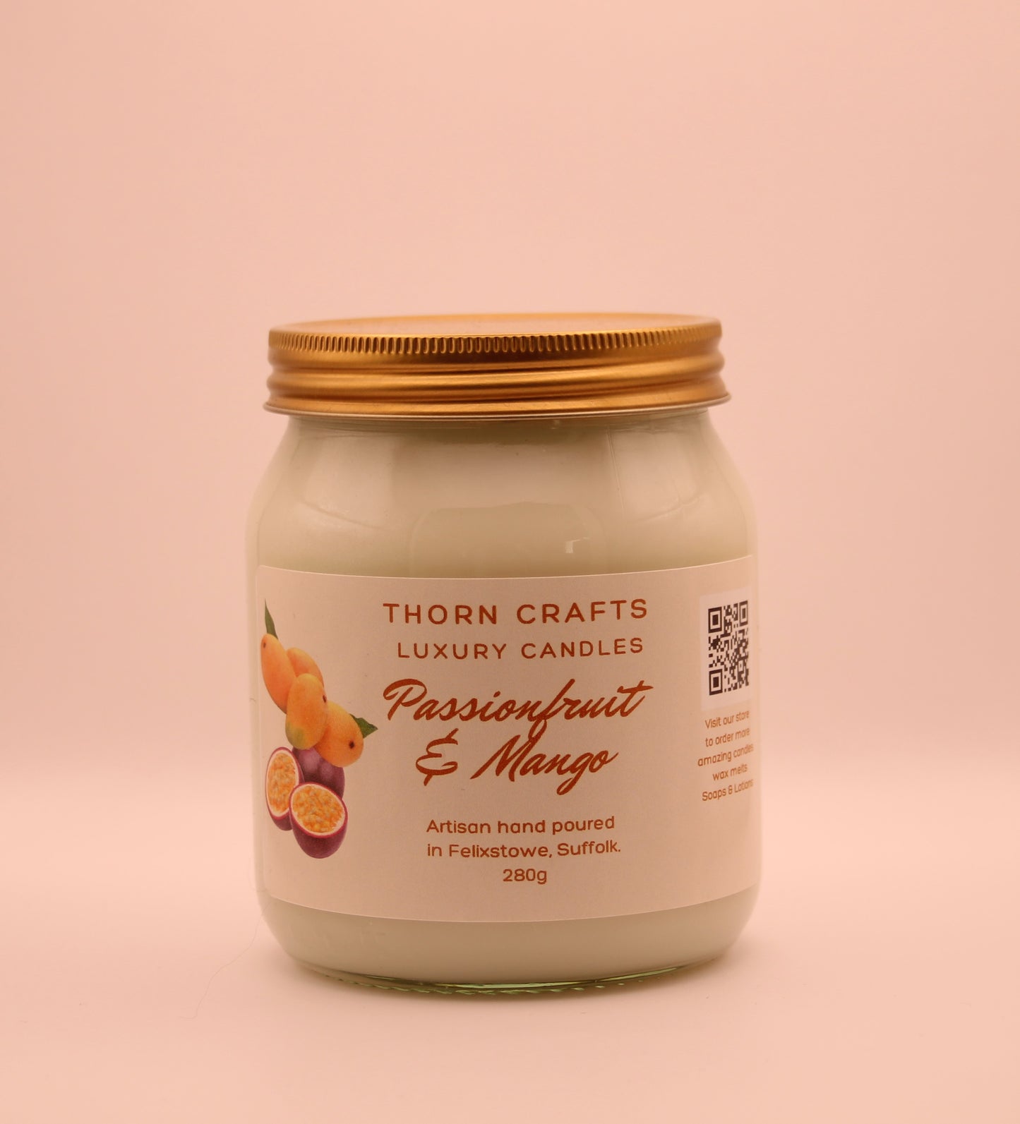 Passionfruit & Mango Candle Large Luxury Candle