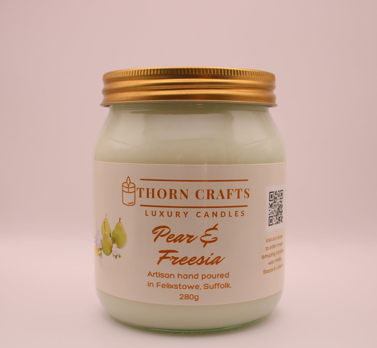 Pear & Freesia Candle Large Luxury Candle