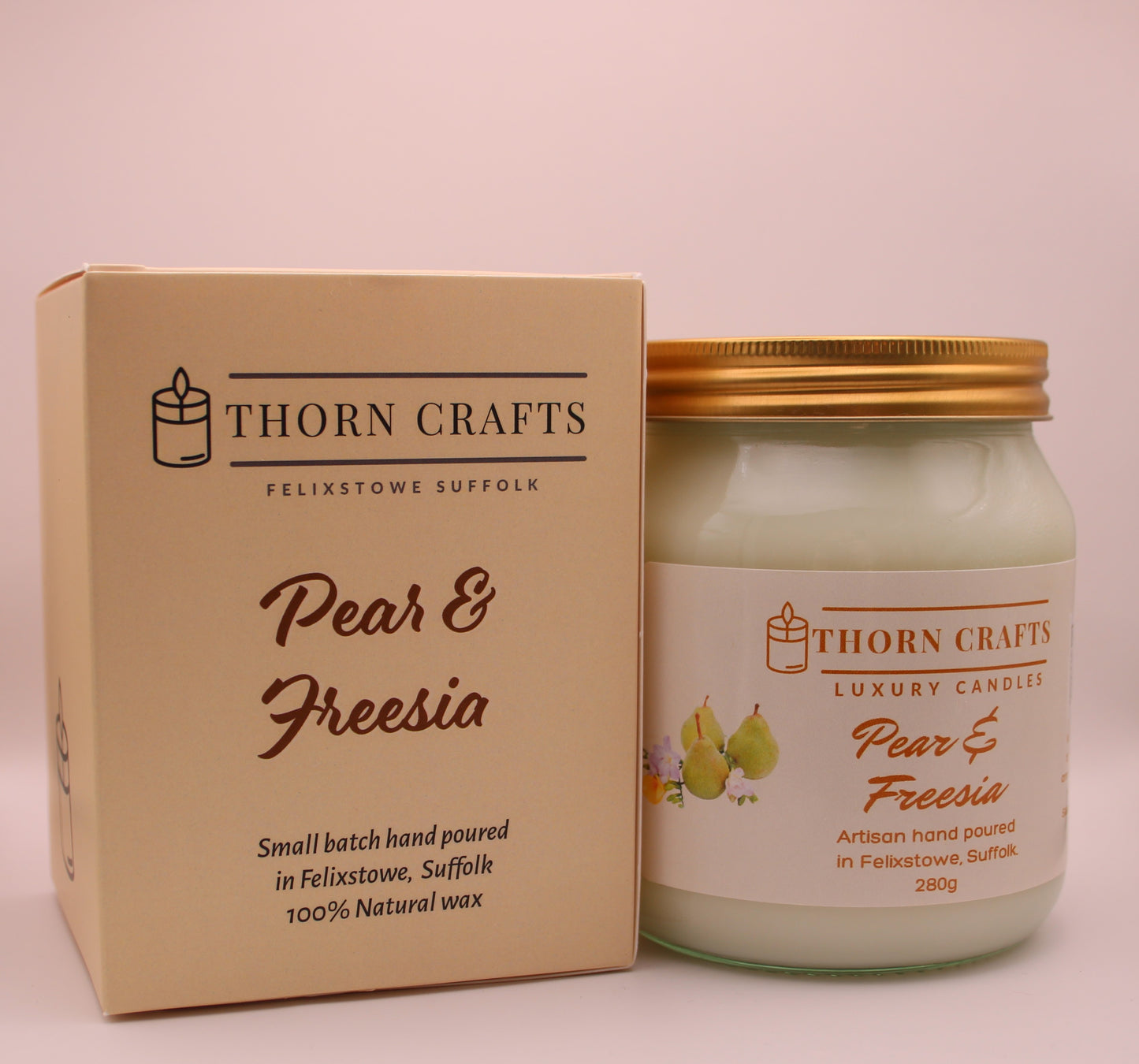 Pear & Freesia Candle Large Luxury Candle