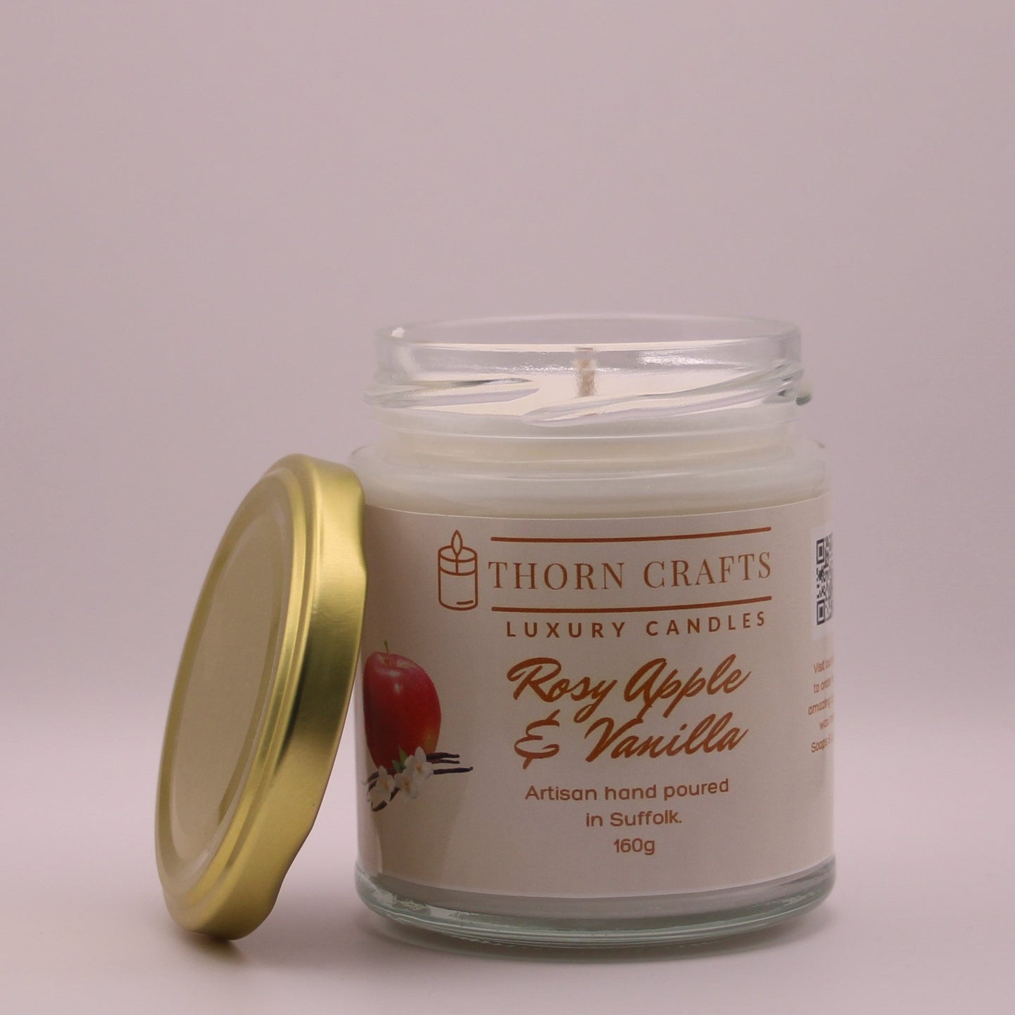 Rosy Apple & Vanilla Medium Luxury Candle