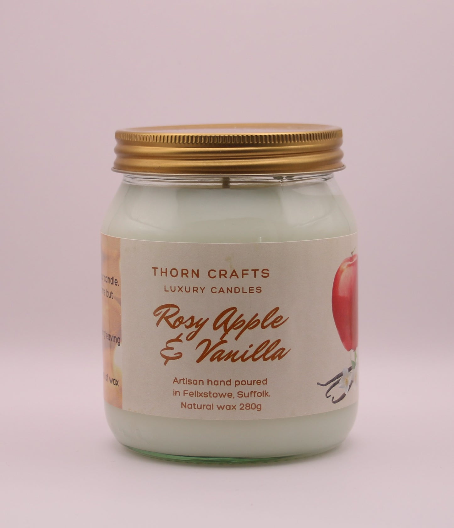 Rosy Apple & Vanilla Large Luxury Candle