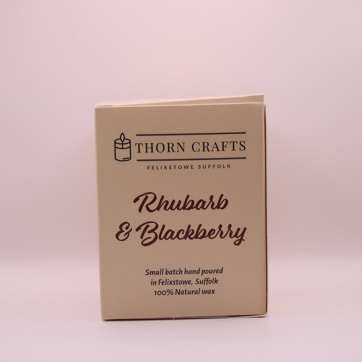 Rhubarb & Blackberry Medium Luxury Candle